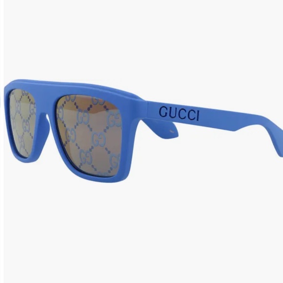 GUCCI Unisex Blue Sunglasses - Picture 1 of 5